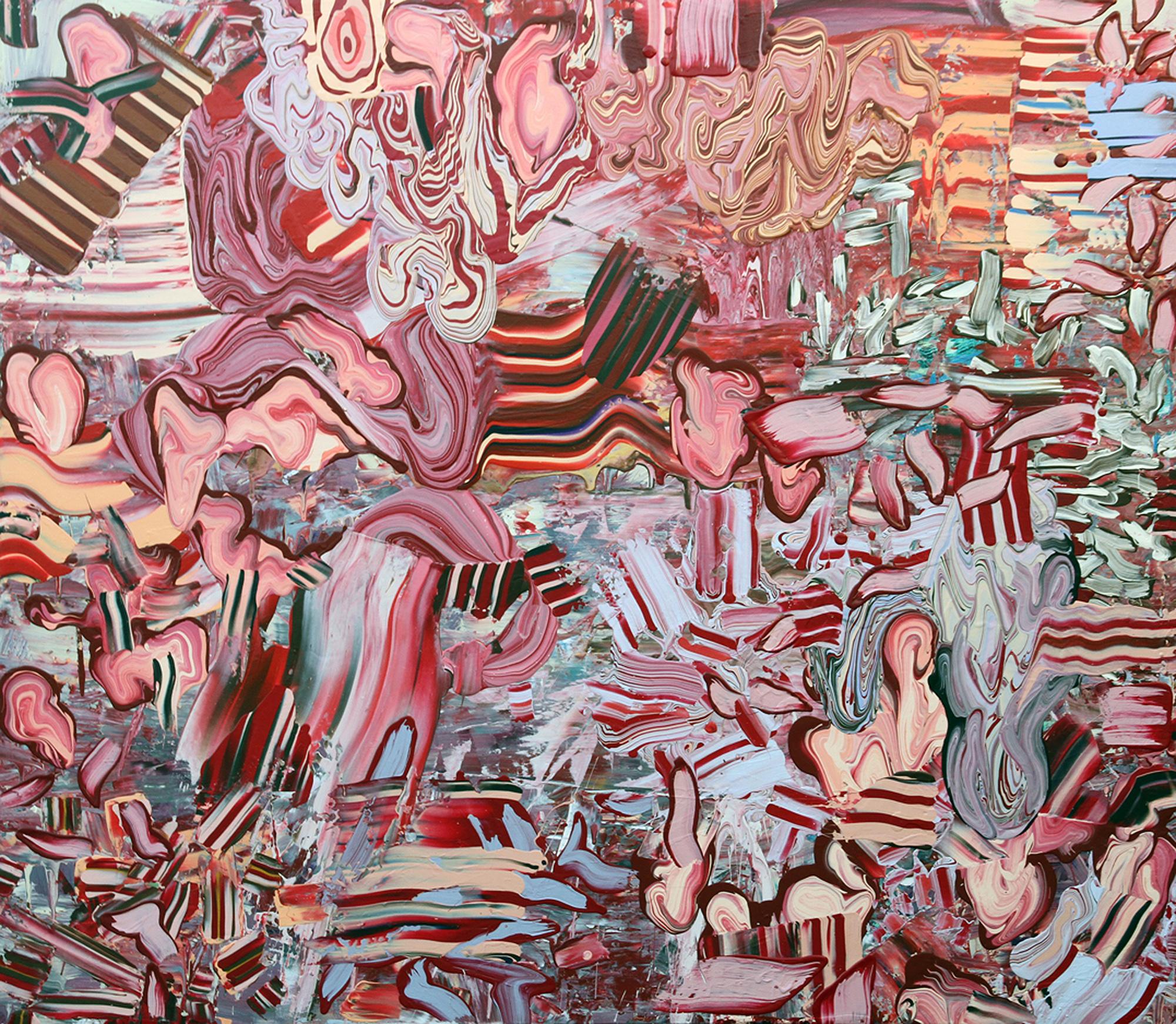 残红 Red Remnant  恩里克·奥利维拉 Henrique Oliveira  布面丙烯 Acrylic on canvas  200×230cm 2011 .jpg